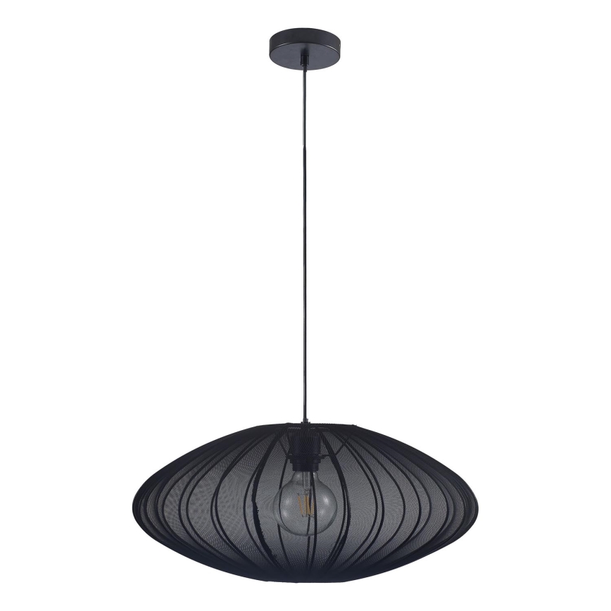 Kattokruunu johdossa KINU 1xE27/20W/230V halkaisija 50 cm musta