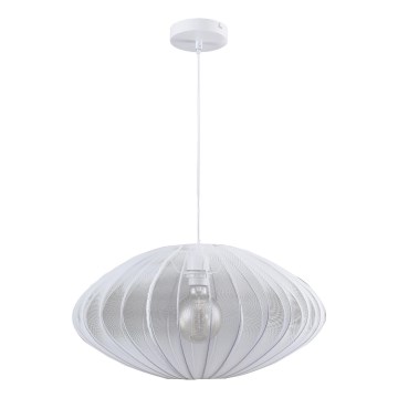 Kattokruunu johdossa KINU 1xE27/20W/230V halkaisija 50 cm valkoinen