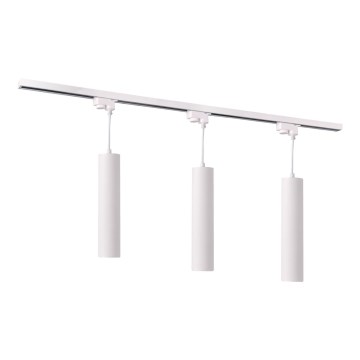 Kattokruunu johdossa kiskojärjestelmään MARIBEL 3xGU10/10W/230V + 1 m kisko systeemi valkoinen