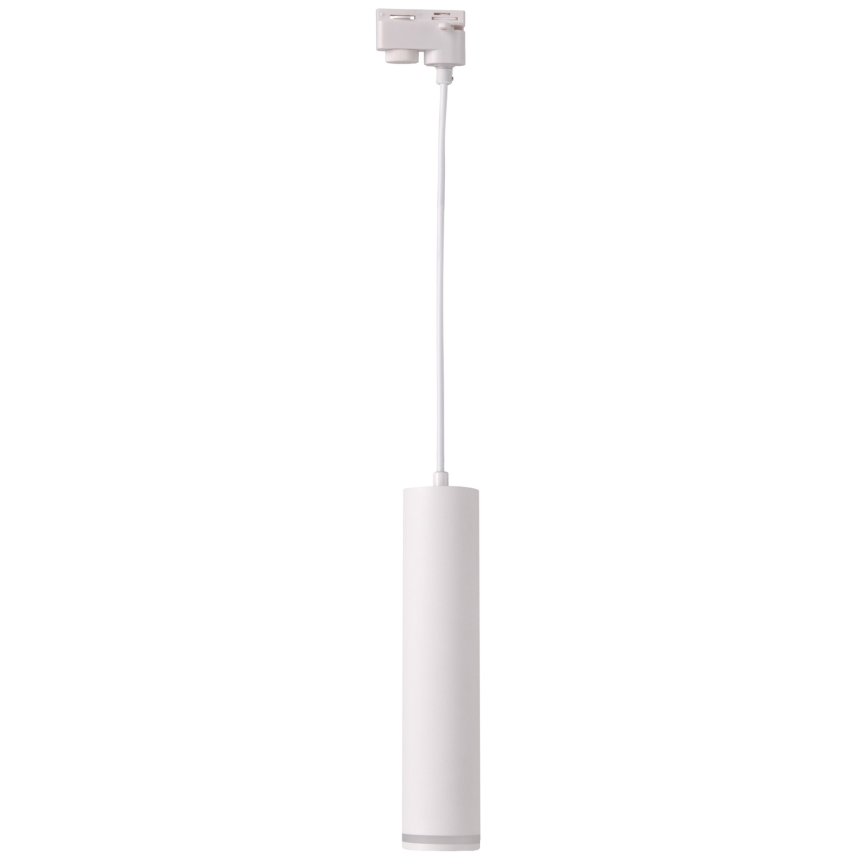 Kattokruunu johdossa kiskojärjestelmään PARIISI 3xGU10/10W/230V + 1 m kisko systeemi valkoinen