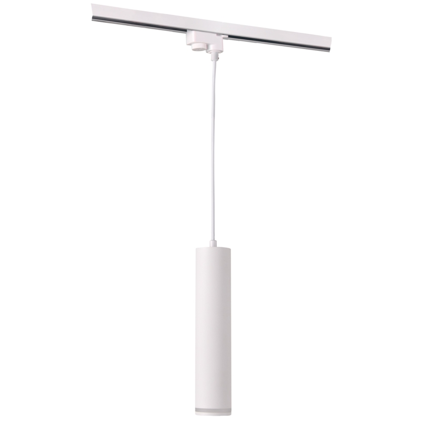Kattokruunu johdossa kiskojärjestelmään PARIISI 3xGU10/10W/230V + 1 m kisko systeemi valkoinen