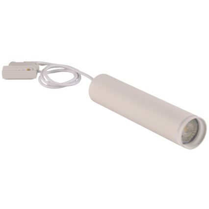 Kattokruunu johdossa kiskojärjestelmään PARIISI 3xGU10/10W/230V + 1 m kisko systeemi valkoinen