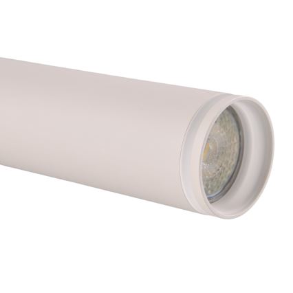 Kattokruunu johdossa kiskojärjestelmään PARIISI 3xGU10/10W/230V + 1 m kisko systeemi valkoinen