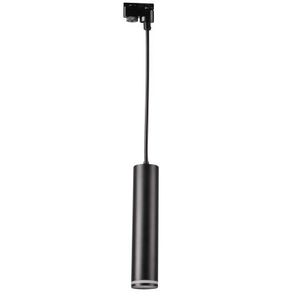 Kattokruunu johdossa kiskojärjestelmään PARIISI 3xGU10/10W/230V + 1 m kisko systeemi musta