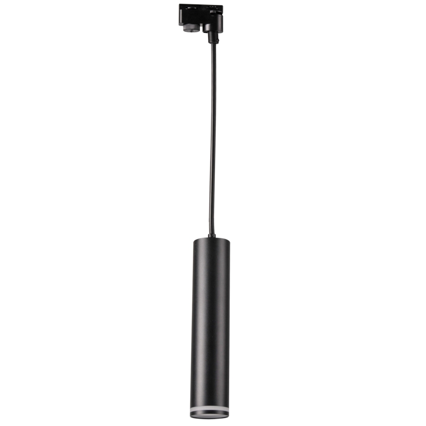 Kattokruunu johdossa kiskojärjestelmään PARIISI 3xGU10/10W/230V + 1 m kisko systeemi musta