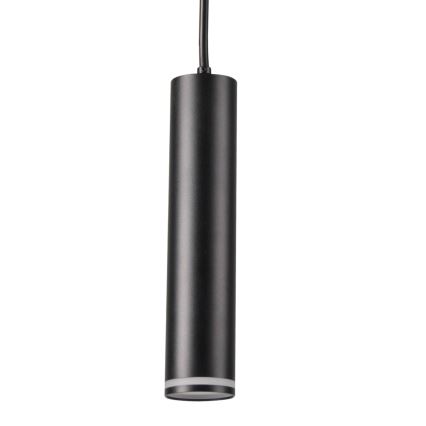 Kattokruunu johdossa kiskojärjestelmään PARIISI 3xGU10/10W/230V + 1 m kisko systeemi musta