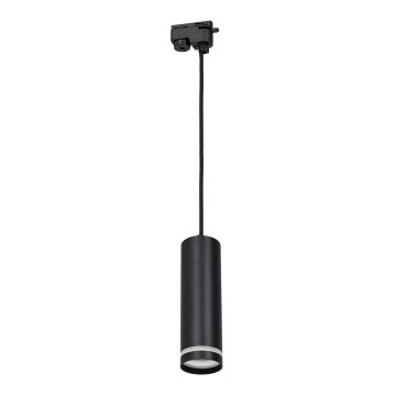 Kattokruunu johdossa kiskojärjestelmään PIPE 1xGU10/25W/230V musta