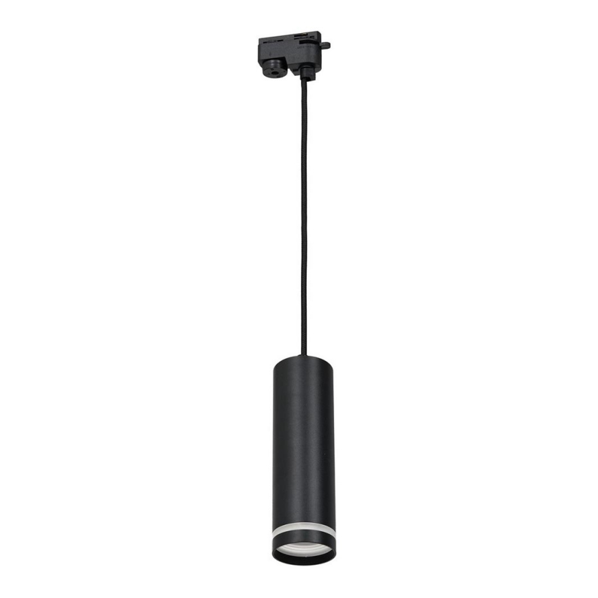 Kattokruunu johdossa kiskojärjestelmään PIPE 1xGU10/25W/230V musta