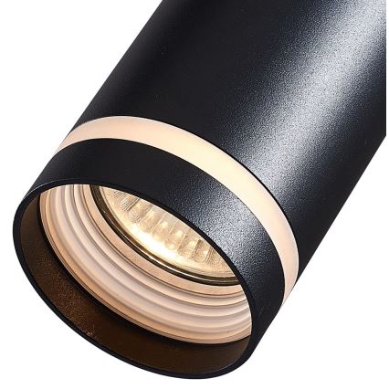 Kattokruunu johdossa kiskojärjestelmään PIPE 1xGU10/25W/230V musta