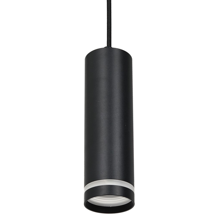 Kattokruunu johdossa kiskojärjestelmään PIPE 1xGU10/25W/230V musta