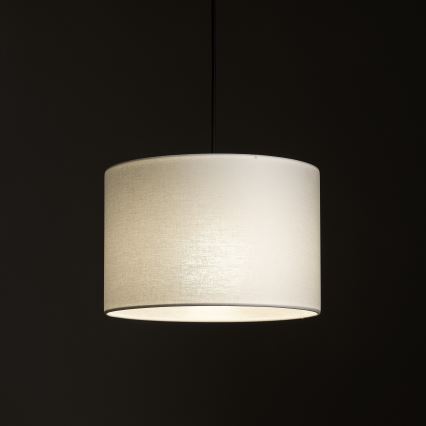 Kattokruunu johdossa 1-vaiheiselle kiskojärjestelmälle TRACER 1xE27/15W/230V halkaisija 30 cm musta/valkoinen