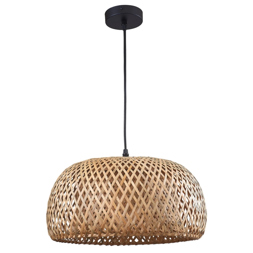 Kattokruunu johdossa KORFU 1xE27/20W/230V halkaisija 38 cm bambu