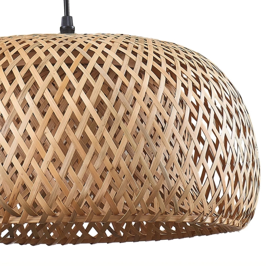 Kattokruunu johdossa KORFU 1xE27/20W/230V halkaisija 38 cm bambu