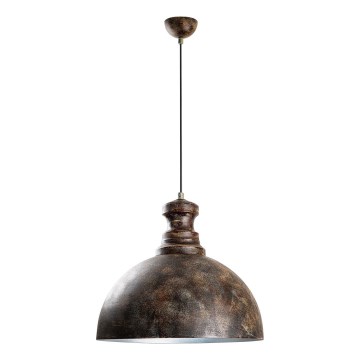 Kattokruunu johdossa KURE 1xE27/40W/230V halkaisija 40 cm harmaa