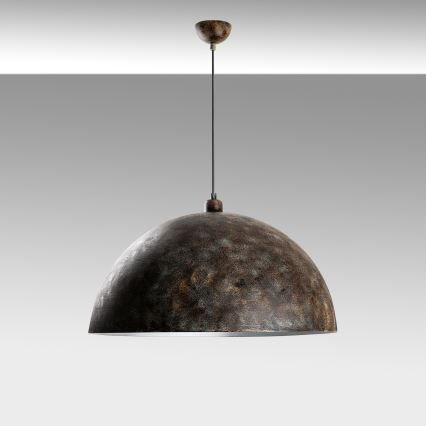 Kattokruunu johdossa KURE 1xE27/40W/230V halkaisija 60 cm harmaa