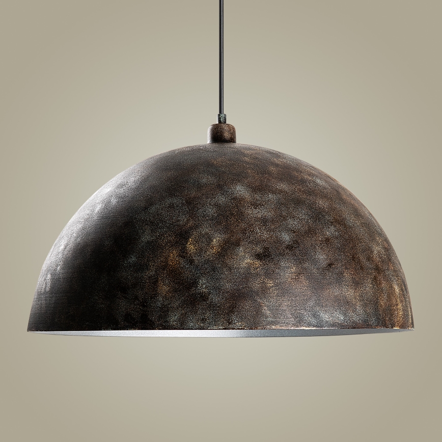Kattokruunu johdossa KURE 1xE27/40W/230V halkaisija 60 cm harmaa