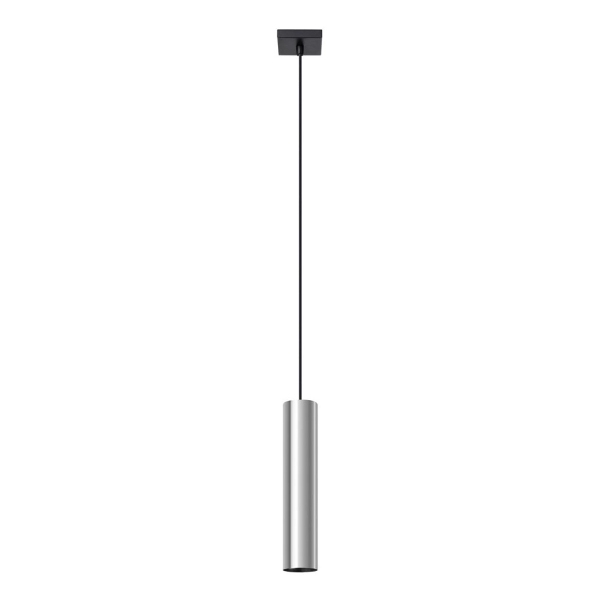 Kattokruunu johdossa LAGOS 1xGU10/10W/230V kiiltävä kromi