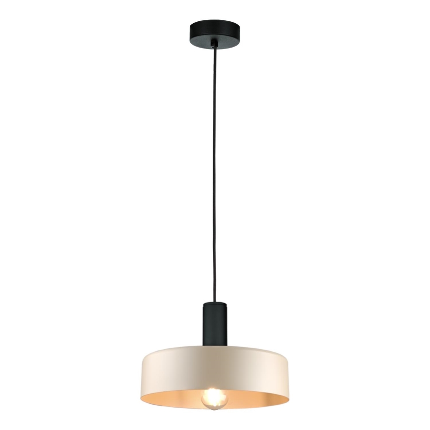 Kattokruunu johdossa LATTE 1xE27/60W/230V beige/musta