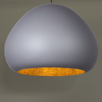 Kattokruunu johdossa LAVA 1xE27/15W/230V harmaa/kulta
