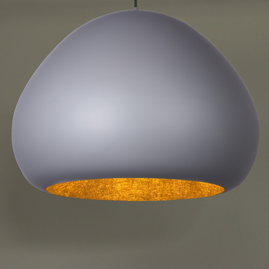 Kattokruunu johdossa LAVA 1xE27/15W/230V harmaa/kulta