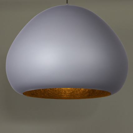 Kattokruunu johdossa LAVA 1xE27/15W/230V harmaa/musta