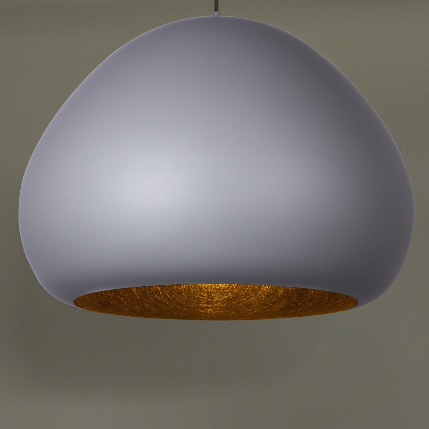 Kattokruunu johdossa LAVA 1xE27/15W/230V harmaa/musta