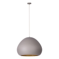 Kattokruunu johdossa LAVA 1xE27/15W/230V taupe/kulta