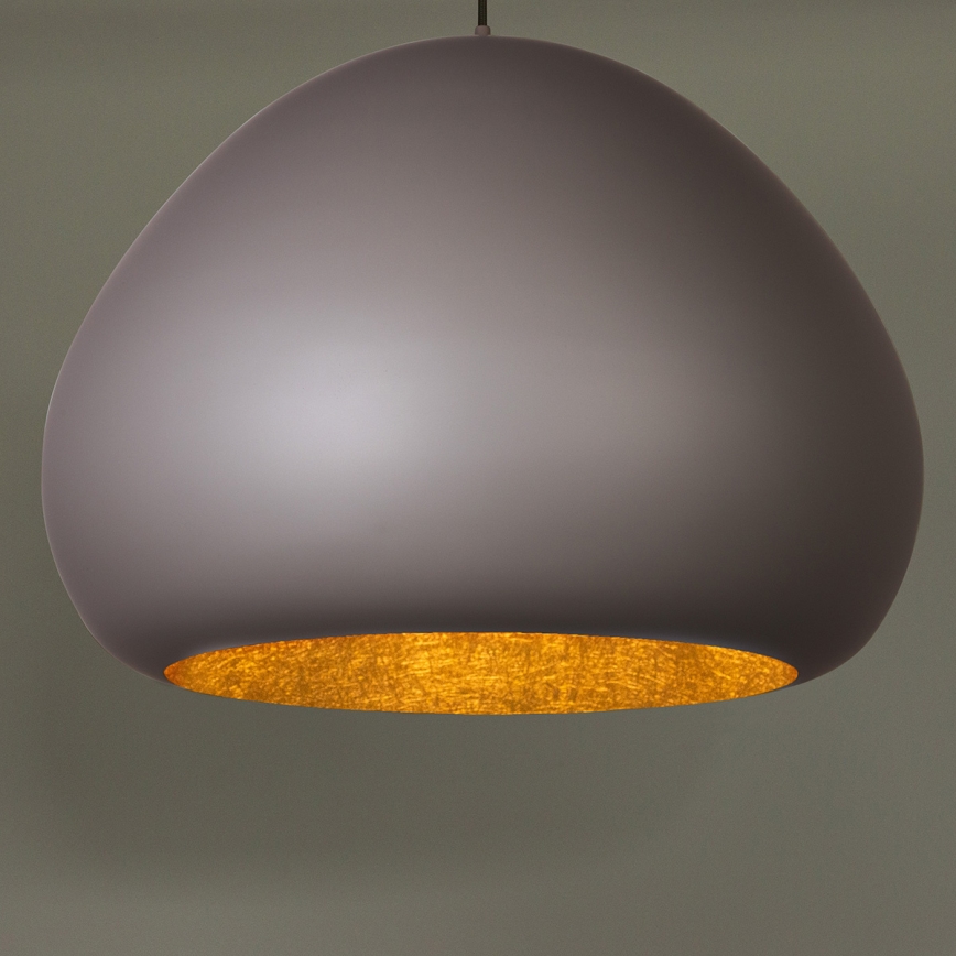 Kattokruunu johdossa LAVA 1xE27/15W/230V taupe/kulta