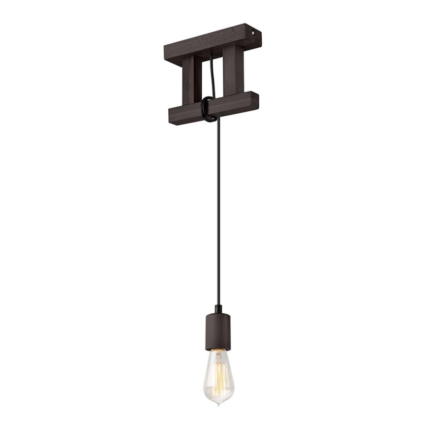 Kattokruunu johdossa LEON 1xE27/60W/230V pyökki - FSC sertifioitu