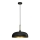 Kattokruunu johdossa LINCOLN 1xE27/60W/230V d. 35 cm musta