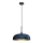 Kattokruunu johdossa LINCOLN 1xE27/60W/230V d. 35 cm sininen
