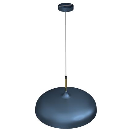 Kattokruunu johdossa LINCOLN 1xE27/60W/230V d. 45 cm sininen