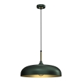 Kattokruunu johdossa LINCOLN 1xE27/60W/230V d. 45 cm vihreä
