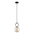 Kattokruunu johdossa LISTER 1xE14/10W/230V musta/savuinen beige