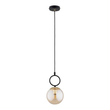 Kattokruunu johdossa LISTER 1xE14/10W/230V musta/savuinen beige