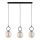 Kattokruunu johdossa LISTER 3xE14/10W/230V musta/savuinen beige