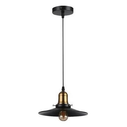 Kattokruunu johdossa LOFT 1xE27/60W/230V halkaisija 22 cm musta