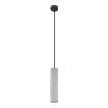 Kattokruunu johdossa LUVO 1xGU10/40W/230V metalli/musta