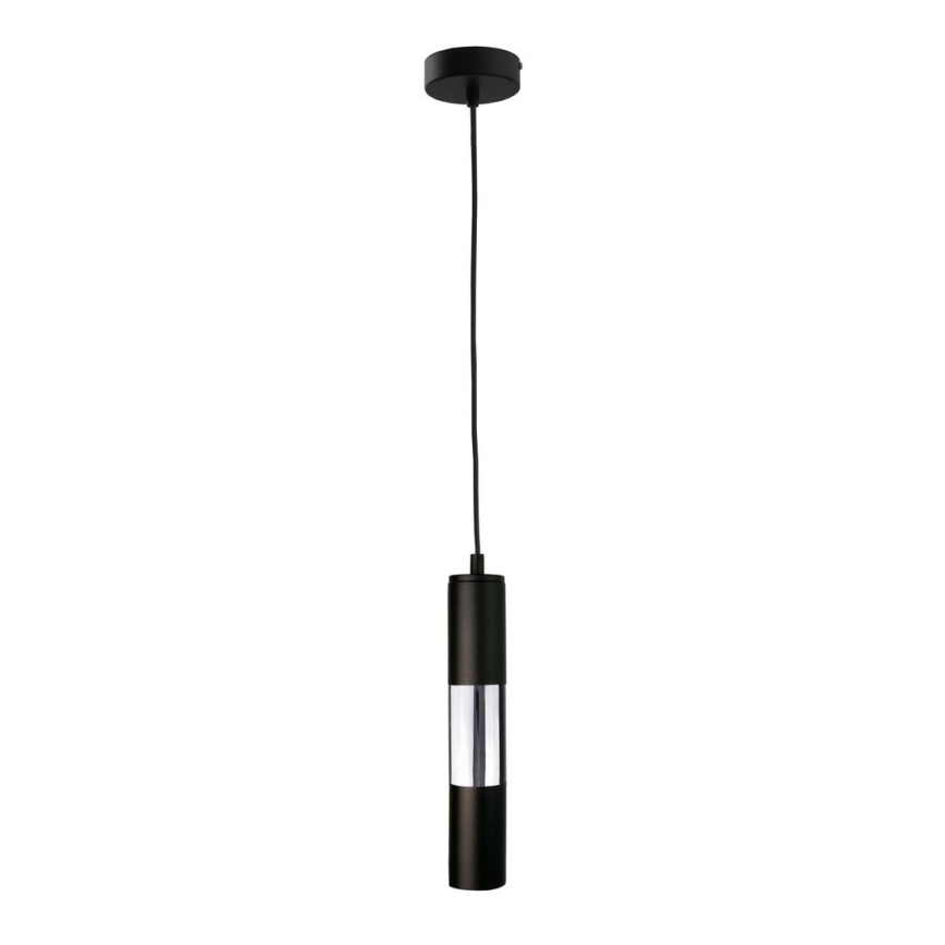 Kattokruunu johdossa MAGNUMA 1xGU10/50W/230V musta/kiiltävä kromi