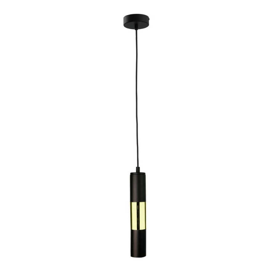 Kattokruunu johdossa MAGNUMA 1xGU10/50W/230V musta/kulta