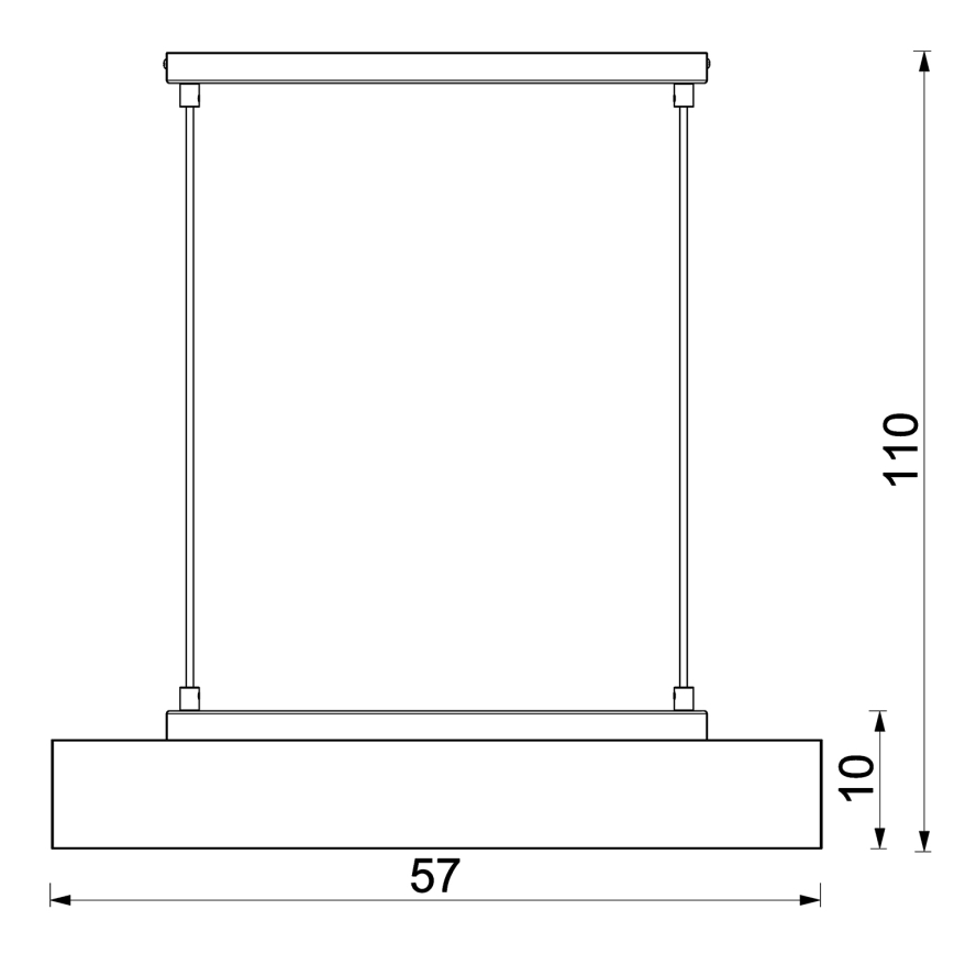Kattokruunu johdossa MAISON 3xGU10/8W/230V ruskea/tammi