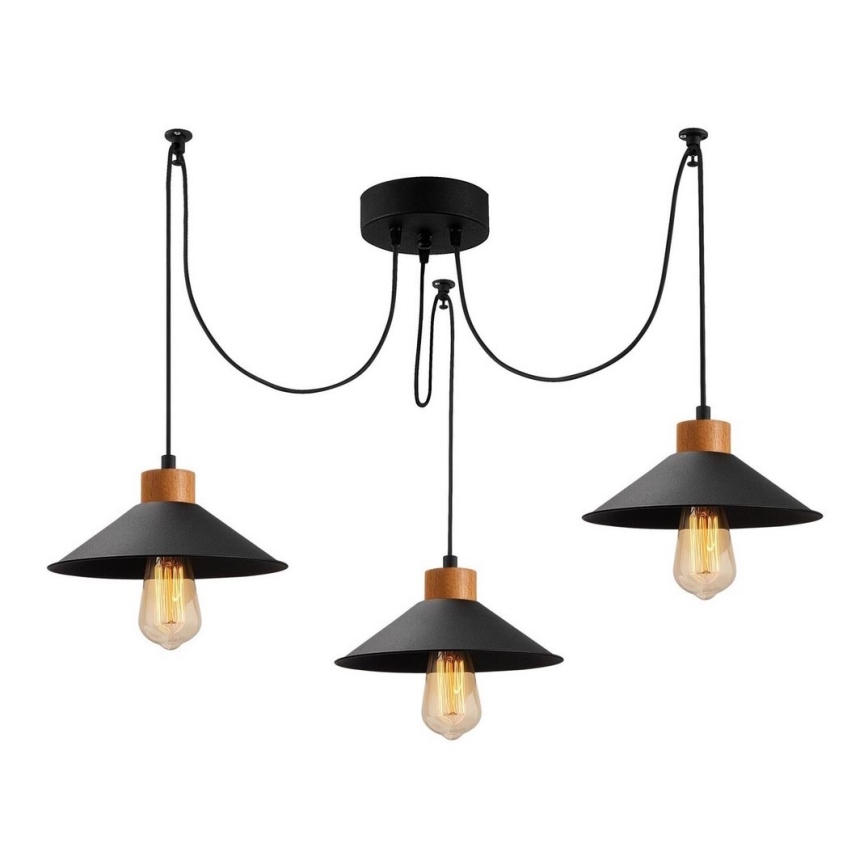 Kattokruunu johdossa MANAVGAT 3xE27/40W/230V hämähäkki