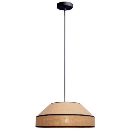 Kattokruunu johdossa MANISO 1xE27/60W/230V halkaisija 45 cm beige