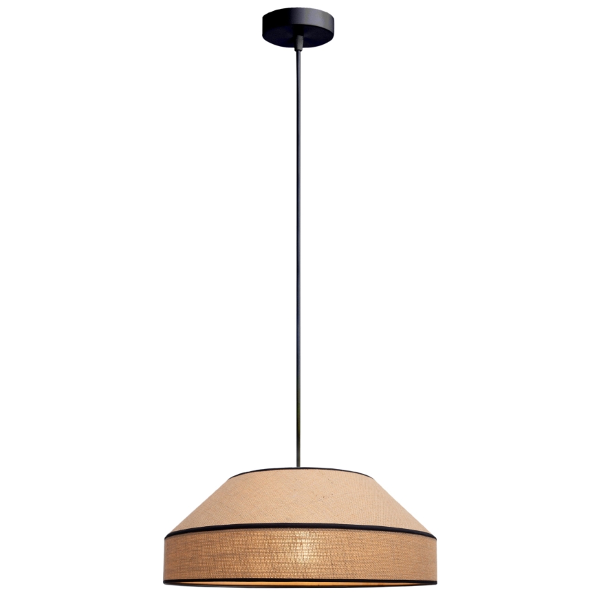 Kattokruunu johdossa MANISO 1xE27/60W/230V halkaisija 45 cm beige