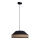 Kattokruunu johdossa MANISO 1xE27/60W/230V halkaisija 45 cm musta/beige