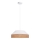 Kattokruunu johdossa MANISO 1xE27/60W/230V halkaisija 45 cm valkoinen/beige