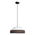 Kattokruunu johdossa MANISO 1xE27/60W/230V halkaisija 45 cm valkoinen/ruskea