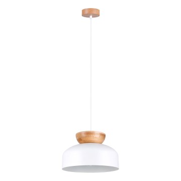 Kattokruunu johdossa MARION 1xE27/15W/230V halkaisija 29,5 cm valkoinen