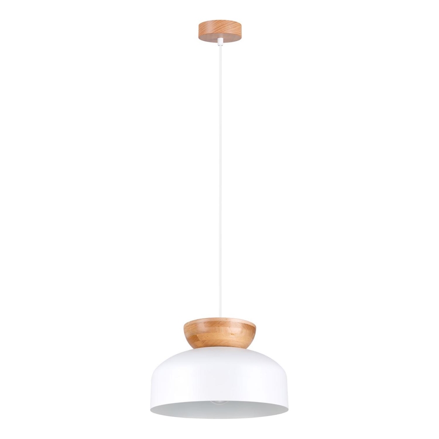 Kattokruunu johdossa MARION 1xE27/15W/230V halkaisija 29,5 cm valkoinen