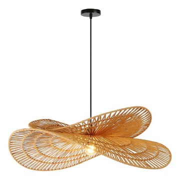 Kattokruunu johdossa MARIPOSA 1xE27/40W/230V halkaisija 80 cm juutti